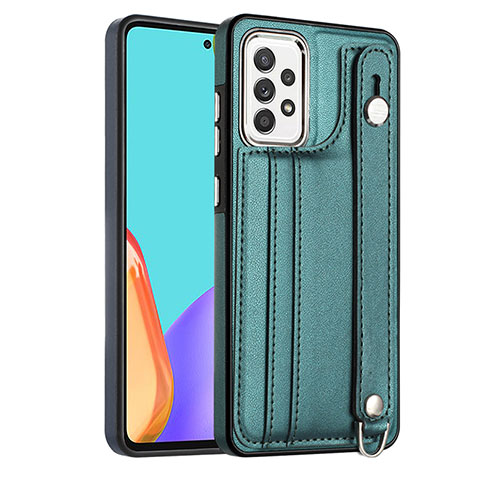 Custodia Lusso Pelle Cover YB3 per Samsung Galaxy A32 4G Verde