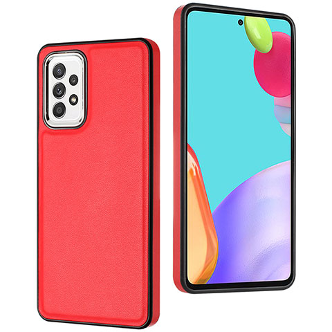 Custodia Lusso Pelle Cover YB3 per Samsung Galaxy A52 4G Rosso