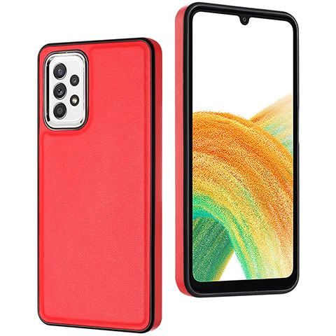 Custodia Lusso Pelle Cover YB3 per Samsung Galaxy A73 5G Rosso