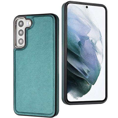 Custodia Lusso Pelle Cover YB3 per Samsung Galaxy S21 FE 5G Verde