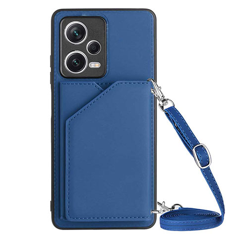 Custodia Lusso Pelle Cover YB3 per Xiaomi Poco X5 5G Blu