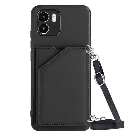 Custodia Lusso Pelle Cover YB3 per Xiaomi Redmi A1 Nero