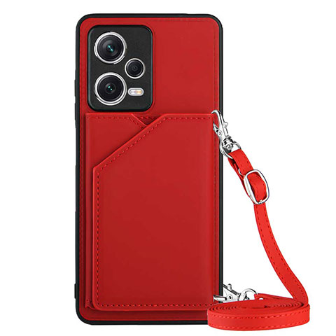 Custodia Lusso Pelle Cover YB3 per Xiaomi Redmi Note 12 Explorer Rosso