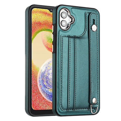 Custodia Lusso Pelle Cover YB4 per Samsung Galaxy A04 4G Verde