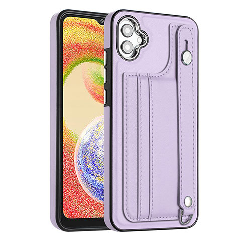 Custodia Lusso Pelle Cover YB4 per Samsung Galaxy A04E Viola