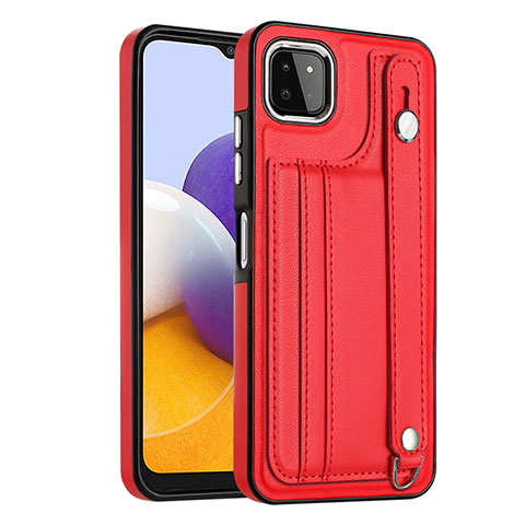 Custodia Lusso Pelle Cover YB4 per Samsung Galaxy A22 5G Rosso