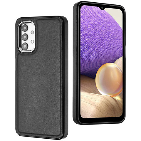 Custodia Lusso Pelle Cover YB4 per Samsung Galaxy A23 4G Nero