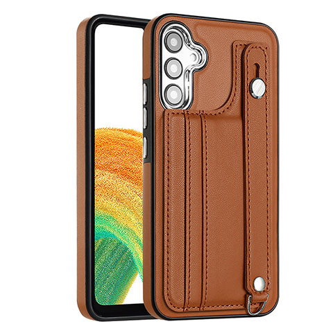 Custodia Lusso Pelle Cover YB4 per Samsung Galaxy A34 5G Marrone