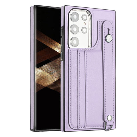 Custodia Lusso Pelle Cover YB4 per Samsung Galaxy S25 Ultra 5G Viola