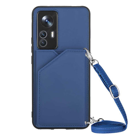 Custodia Lusso Pelle Cover YB4 per Xiaomi Redmi K50 Ultra 5G Blu