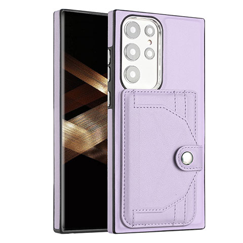 Custodia Lusso Pelle Cover YB5 per Samsung Galaxy S24 Ultra 5G Viola