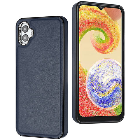 Custodia Lusso Pelle Cover YB6 per Samsung Galaxy A04 4G Blu