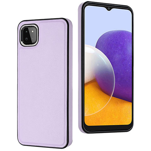 Custodia Lusso Pelle Cover YB6 per Samsung Galaxy A22s 5G Viola