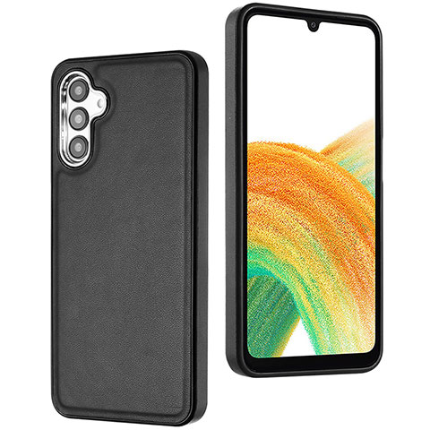 Custodia Lusso Pelle Cover YB6 per Samsung Galaxy A34 5G Nero