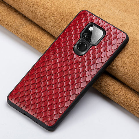 Custodia Lusso Pelle Cover Z01 per Huawei Mate 20 X 5G Rosso