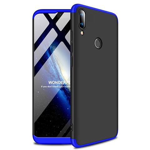 Custodia Plastica Rigida Cover Opaca A01 per Huawei Enjoy 9 Plus Blu e Nero