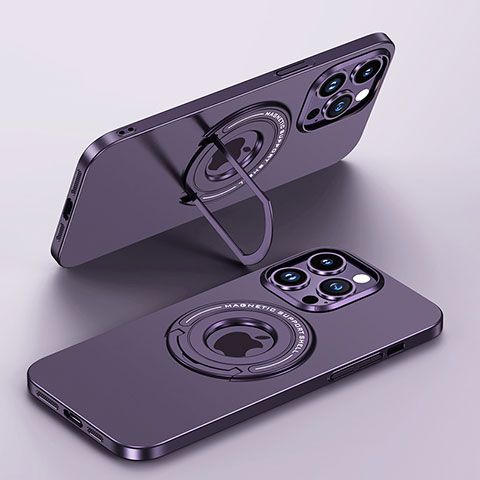 Custodia Plastica Rigida Cover Opaca con Mag-Safe Magnetic JB1 per Apple iPhone 14 Pro Viola