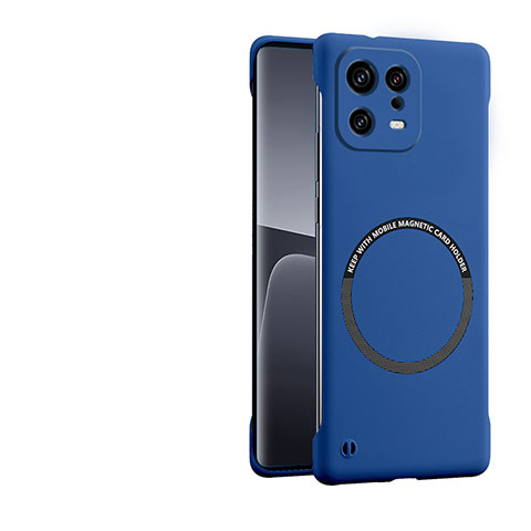 Custodia Plastica Rigida Cover Opaca con Mag-Safe Magnetic P01 per Xiaomi Mi 13 Pro 5G Blu