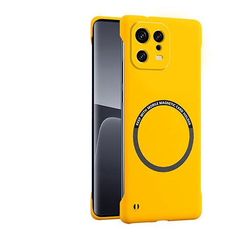 Custodia Plastica Rigida Cover Opaca con Mag-Safe Magnetic per Xiaomi Mi 13 5G Giallo