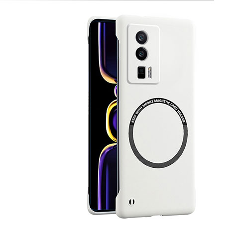 Custodia Plastica Rigida Cover Opaca con Mag-Safe Magnetic per Xiaomi Redmi K60 5G Bianco