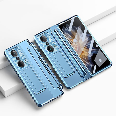 Custodia Plastica Rigida Cover Opaca con Supporto ZL1 per Huawei Honor Magic Vs 5G Blu