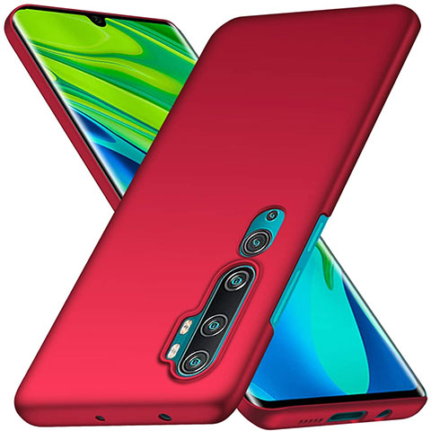 Custodia Plastica Rigida Cover Opaca D01 per Xiaomi Mi Note 10 Pro Rosso