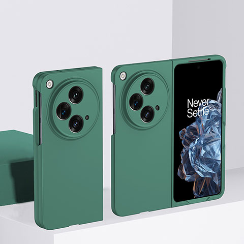 Custodia Plastica Rigida Cover Opaca Fronte e Retro 360 Gradi BH1 per OnePlus Open 5G Verde