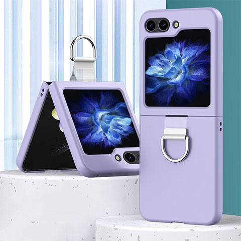 Custodia Plastica Rigida Cover Opaca Fronte e Retro 360 Gradi BH1 per Samsung Galaxy Z Flip5 5G Viola