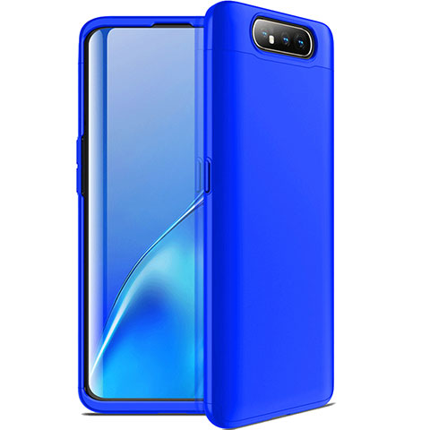 Custodia Plastica Rigida Cover Opaca Fronte e Retro 360 Gradi C01 per Samsung Galaxy A90 4G Blu