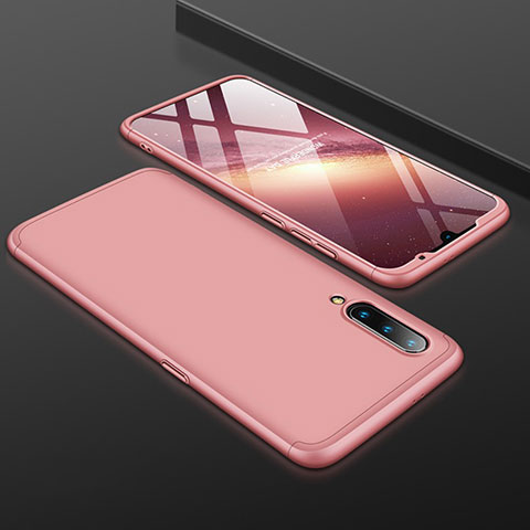 Custodia Plastica Rigida Cover Opaca Fronte e Retro 360 Gradi M01 per Xiaomi Mi A3 Lite Oro Rosa