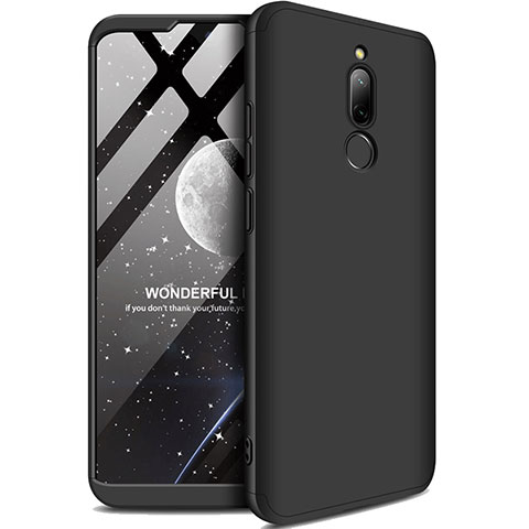 Custodia Plastica Rigida Cover Opaca Fronte e Retro 360 Gradi M01 per Xiaomi Redmi 8 Nero