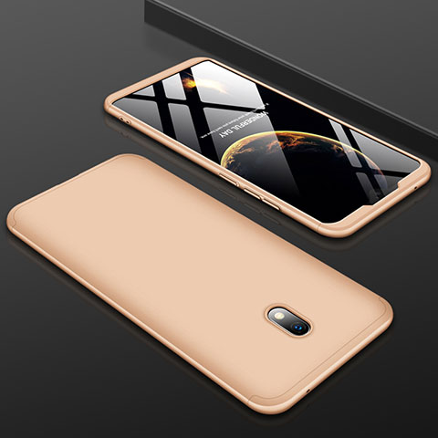 Custodia Plastica Rigida Cover Opaca Fronte e Retro 360 Gradi M01 per Xiaomi Redmi 8A Oro