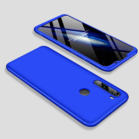 Custodia Plastica Rigida Cover Opaca Fronte e Retro 360 Gradi M01 per Xiaomi Redmi Note 8T Blu