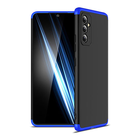 Custodia Plastica Rigida Cover Opaca Fronte e Retro 360 Gradi P01 per Samsung Galaxy A34 5G Blu e Nero