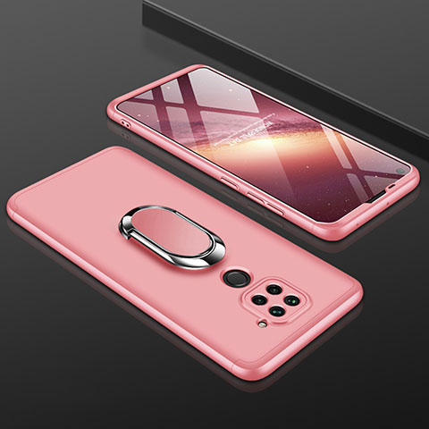 Custodia Plastica Rigida Cover Opaca Fronte e Retro 360 Gradi P01 per Xiaomi Redmi Note 9 Oro Rosa