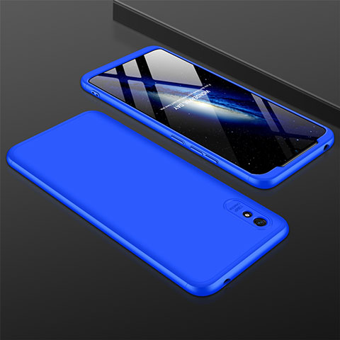 Custodia Plastica Rigida Cover Opaca Fronte e Retro 360 Gradi P03 per Xiaomi Redmi 9A Blu