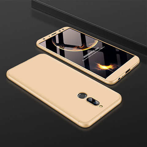 Custodia Plastica Rigida Cover Opaca Fronte e Retro 360 Gradi per Huawei Mate 10 Lite Oro