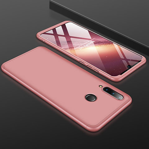 Custodia Plastica Rigida Cover Opaca Fronte e Retro 360 Gradi per Huawei Nova 4e Oro Rosa