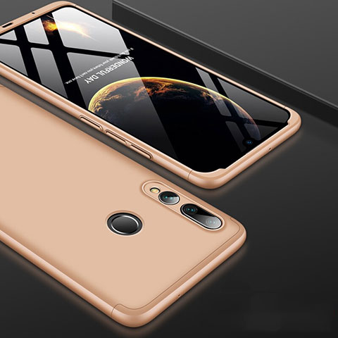 Custodia Plastica Rigida Cover Opaca Fronte e Retro 360 Gradi per Huawei P Smart+ Plus (2019) Oro