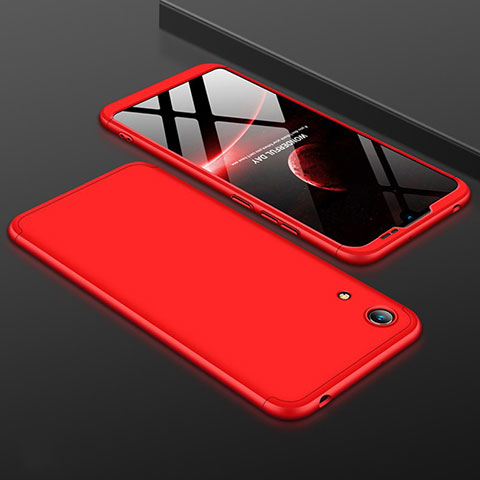 Custodia Plastica Rigida Cover Opaca Fronte e Retro 360 Gradi per Huawei Y6 (2019) Rosso