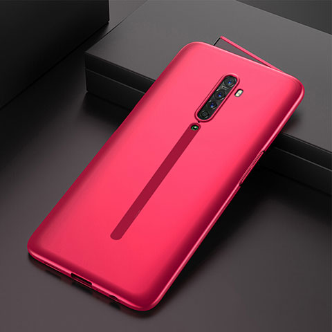 Custodia Plastica Rigida Cover Opaca Fronte e Retro 360 Gradi per Oppo Reno2 Rosso