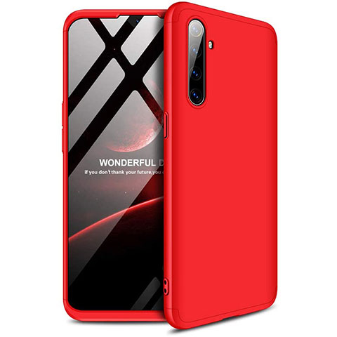 Custodia Plastica Rigida Cover Opaca Fronte e Retro 360 Gradi per Realme X2 Rosso