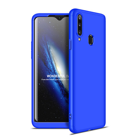 Custodia Plastica Rigida Cover Opaca Fronte e Retro 360 Gradi per Samsung Galaxy A20s Blu