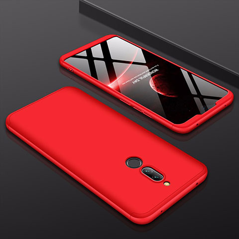 Custodia Plastica Rigida Cover Opaca Fronte e Retro 360 Gradi per Xiaomi Redmi 8 Rosso