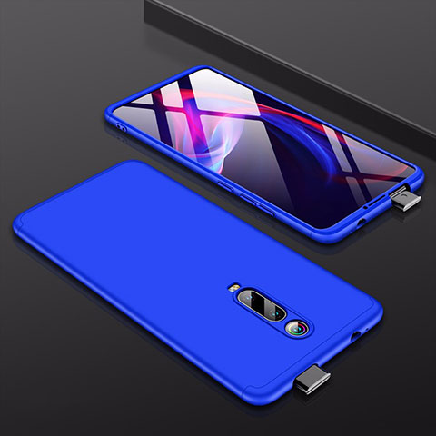 Custodia Plastica Rigida Cover Opaca Fronte e Retro 360 Gradi per Xiaomi Redmi K20 Blu