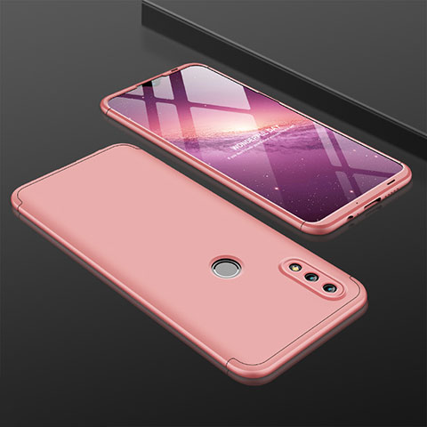 Custodia Plastica Rigida Cover Opaca Fronte e Retro 360 Gradi Q01 per Huawei Honor 10 Lite Oro Rosa