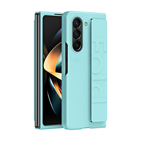 Custodia Plastica Rigida Cover Opaca Fronte e Retro 360 Gradi QH3 per Samsung Galaxy Z Fold5 5G Verde