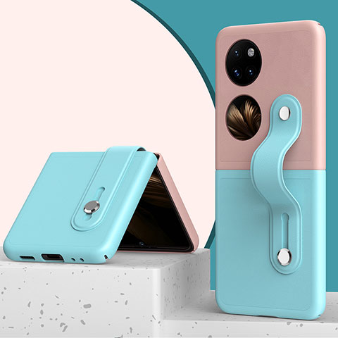 Custodia Plastica Rigida Cover Opaca Fronte e Retro 360 Gradi QH4 per Huawei P60 Pocket Colorato