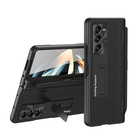 Custodia Plastica Rigida Cover Opaca Fronte e Retro 360 Gradi QH4 per Samsung Galaxy Z Fold5 5G Nero