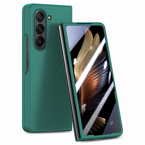 Custodia Plastica Rigida Cover Opaca Fronte e Retro 360 Gradi SD1 per Samsung Galaxy Z Fold5 5G Verde